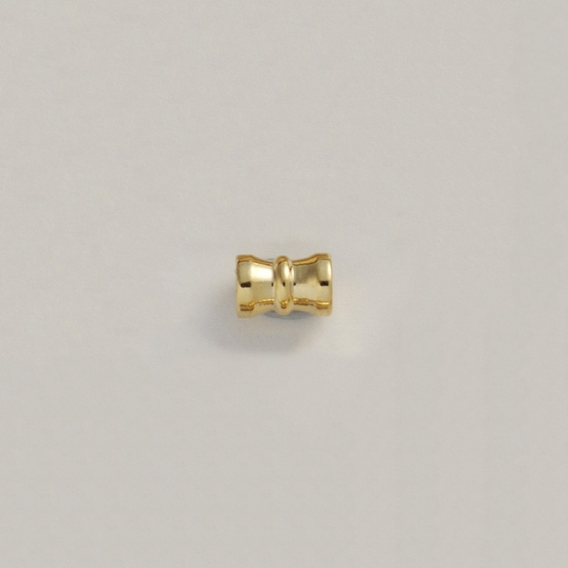 [111150000] Metal bead 4x6mm. Hole Ø 1,5mm