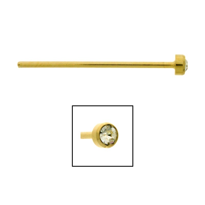 [113490600] Barrette pour éventail 42,5x5,3mm avec chaton SS17 ref.7101717