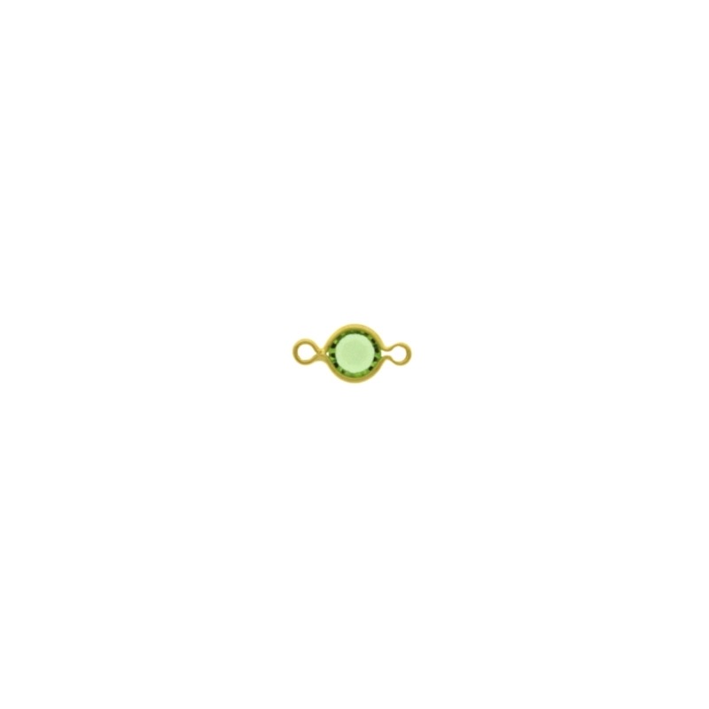 Round strass spacer Ø 4mm peridot colour
