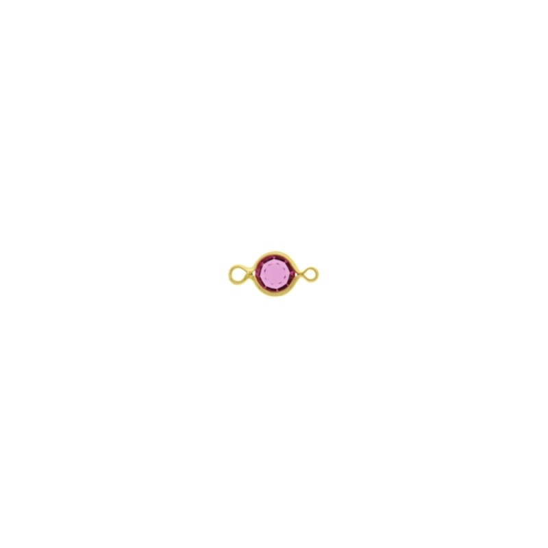 [123042200] Intercalaire strass Ø 4mm couleur rose