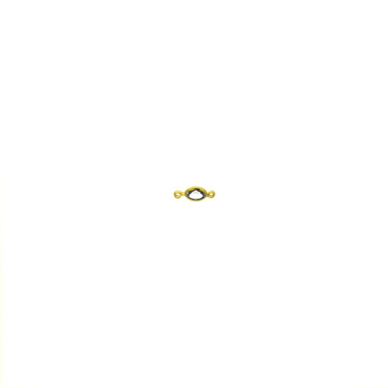 [123010600] Intercalaire strass oval 6x4mm couleur cristal