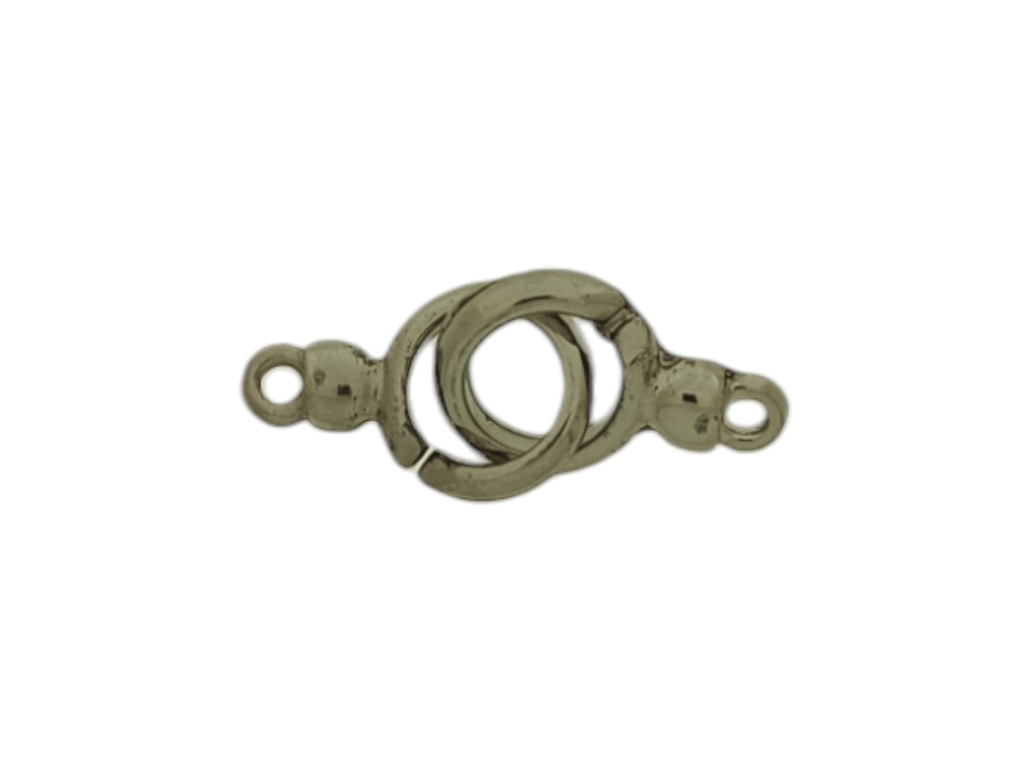 [217370000] Pewter clasp Ø 18mm with two rings
