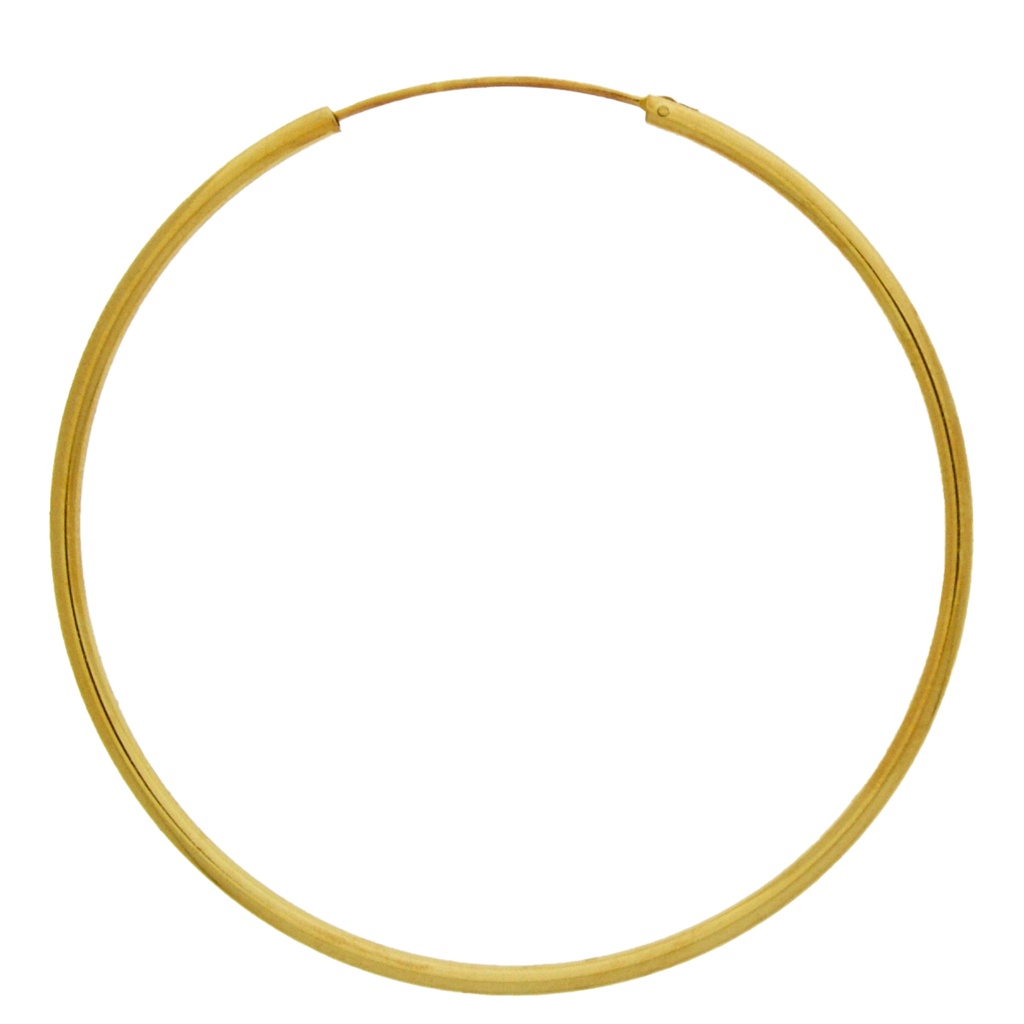 [810336000] Brass creole earring Ø60mm