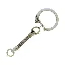 Keyring Ø 22mm with snake chain Ø 3mm