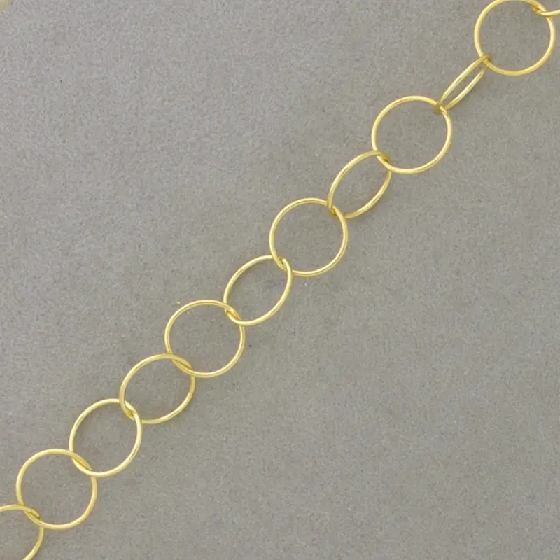 [529240000] Chaîne en laiton maille forçat maillon rond Ø 8,5mm