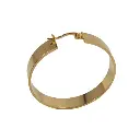Créole earring Ø40mm. Hinged back closure.