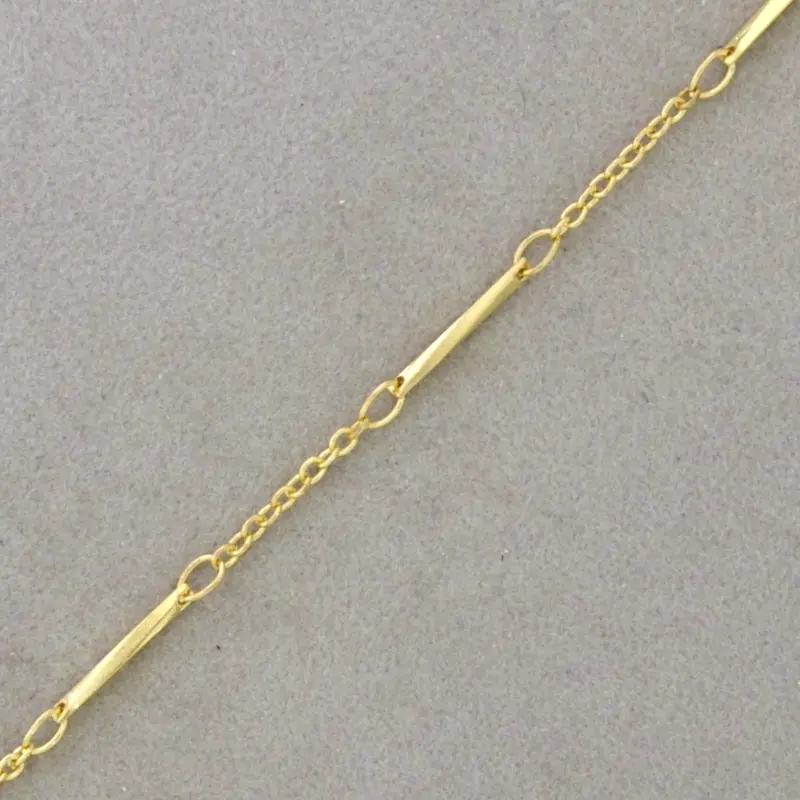 [525441500] Cadena de latón ancho 1,3mm. Longitud del adorno: 15mm
