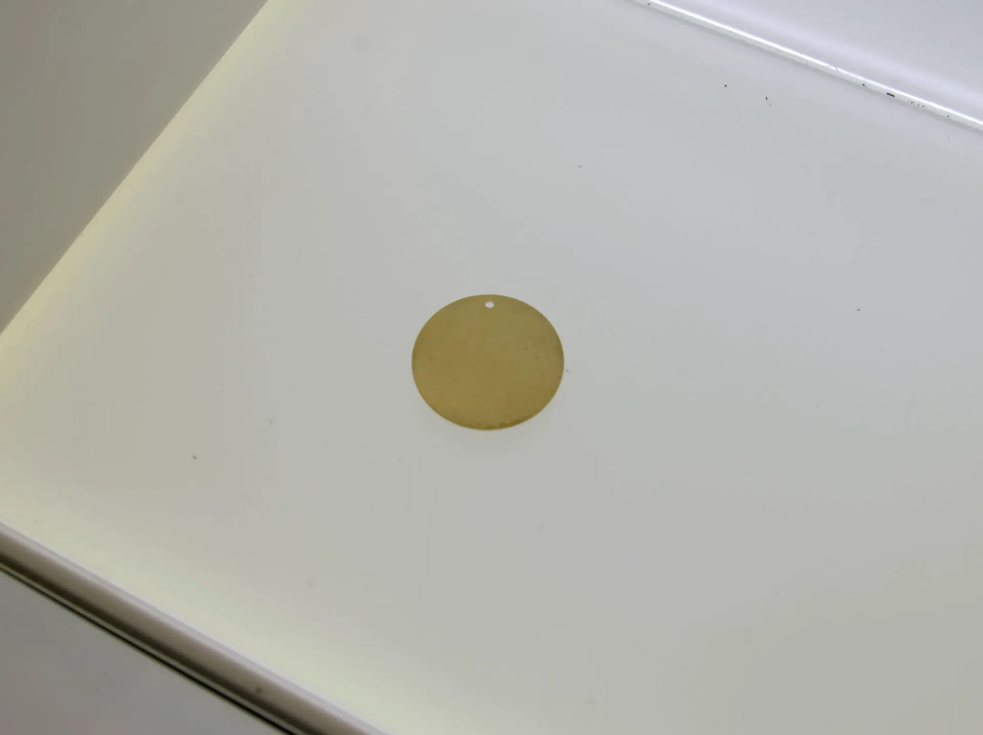 [129582500] Brass disc Ø 25mm with hole
